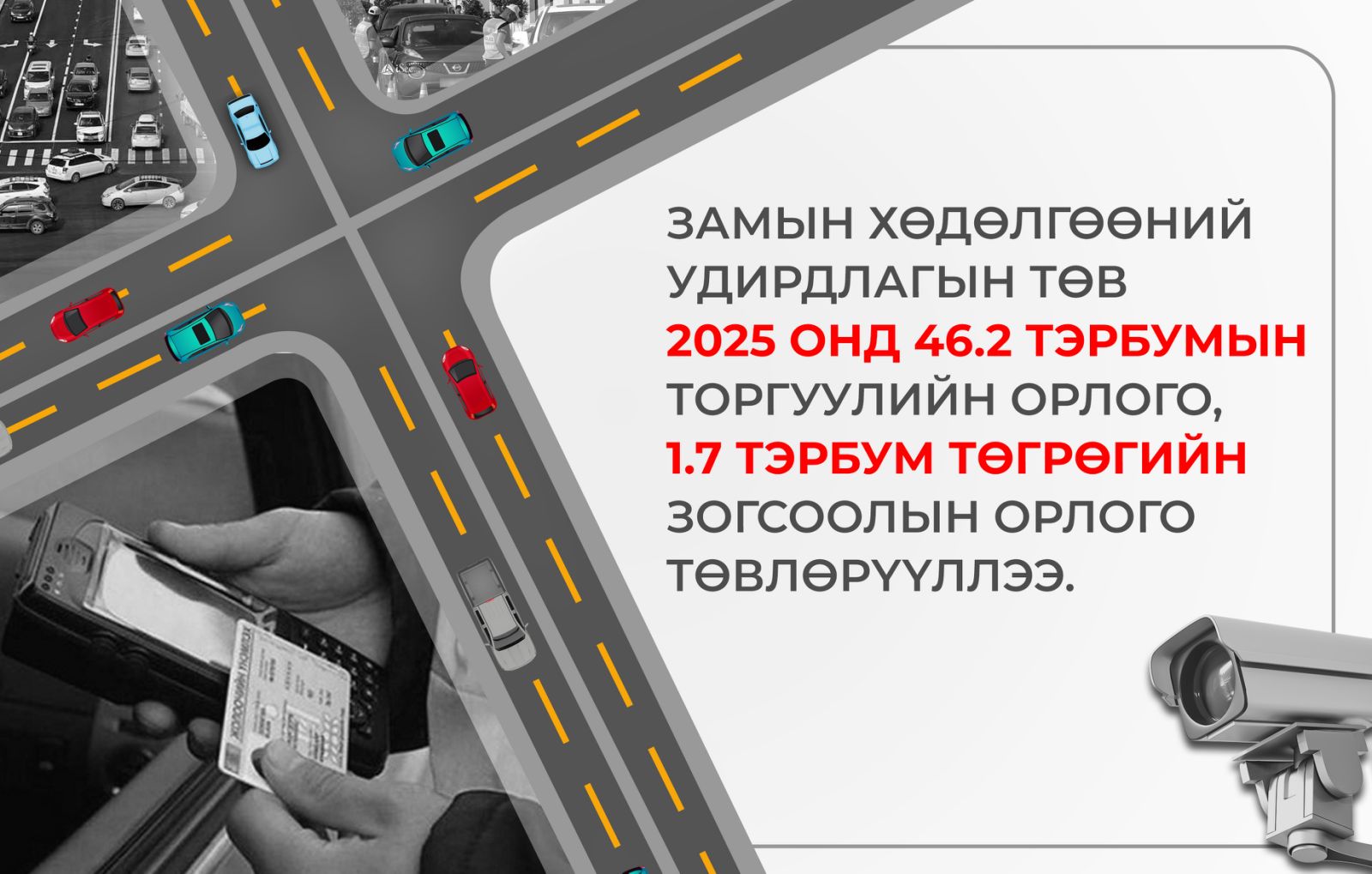 Замын хөдөлгөөний удирдлагын төв 2025 онд 54 ажил, арга хэмжээг хэрэгжүүлж, гүйцэтгэл дунджаар 95 хувьтай гарчээ